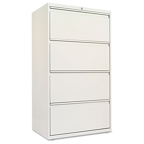 Alera LF3054LG Four-Drawer Lateral File Cabinet, 30w X 19-1/4d X 53-1/4h, Light Gray