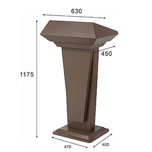 Roedax Heavy Duty Metal Speech Podium Stand - Portable Lectern for Church, School, and Training Institute