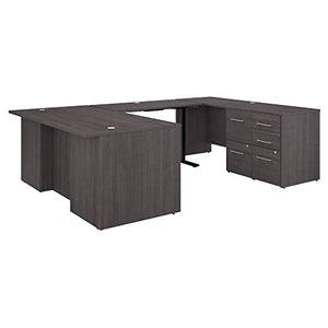Bush Business Furniture 500 Home Office Desk, 72W, Storm Gray