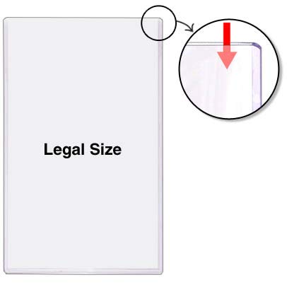 StoreSMART - Clear Rigid Toploaders - 8 1/2" x 14" - Legal Size - 500-Pack - HPP812X14-500