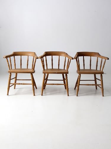 Lschool Antique Captains Chairs Set of 3