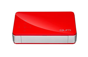 Vivitek Qumi Q5 500 Lumen WXGA HD 720p HDMI 3D-Ready Pocket DLP Projector with 4GB Memory (Red)