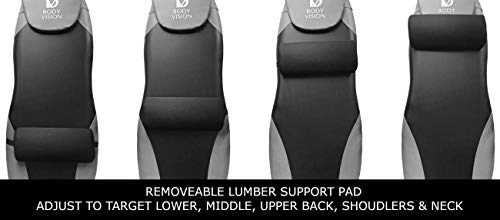 Body Vision IT9825 Premium Inversion Table with Adjustable Head Rest & Lumbar Support Pad, - Heavy Dutyup to 250 lbs., Gray