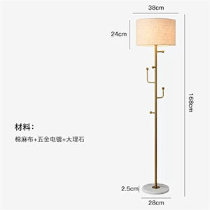 None LED Floor Lamp - Nordic Style Vertical Hanger Lamp for Living Room, Bedroom, Bedside, and Sofa