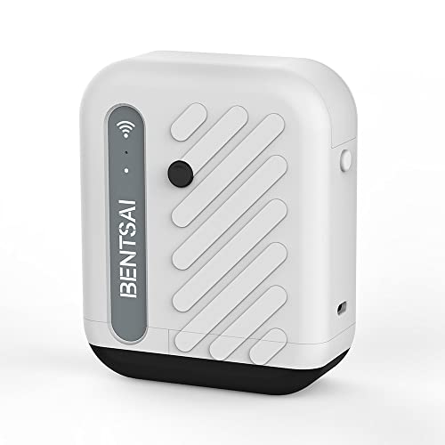 BENTSAI B10 Mini Handheld Printer Mobile Printer Wirless WiFi Printer with iOS/Android APP (White) DIY Printing QR-Code Barcode Production Date Logo Batch Number Print on Cartoon Box Wood Paper Canvas