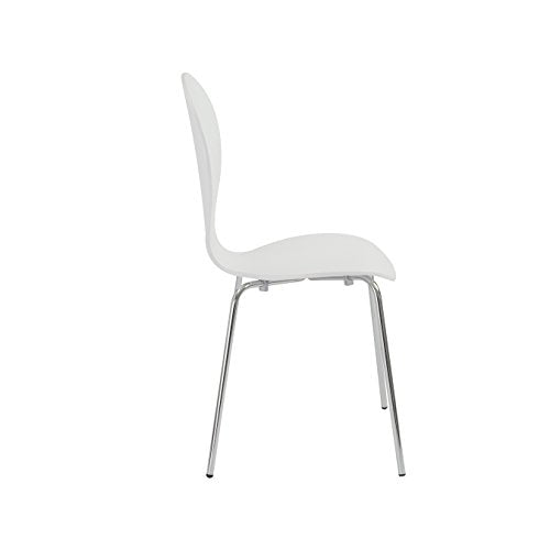 Eurø Style Bunny Stacking Chair, Set of 4, White