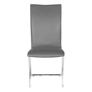 Zuo Delfin Dining Chair (Set of 2), Gray