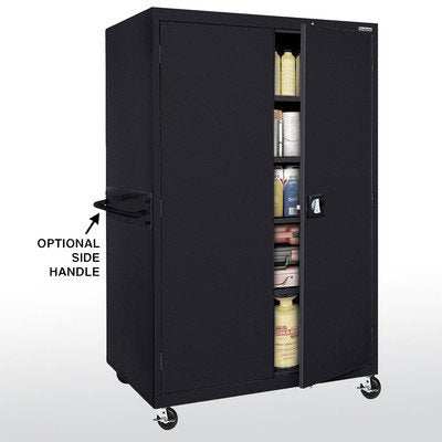 Sandusky Lee TA4R462472-02 Transport Series Mobile Storage Cabinet, Charcoal