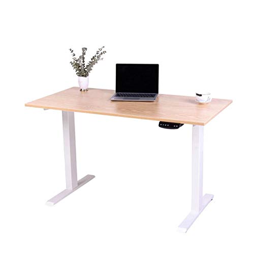 OIUT Electric Height Adjustable Home Office Standing Desk, Stand up Desk Workstation, Household Multipurpose Office Desk Rectangle Computer Table Sit Stand Table for Sitting Room Study Room
