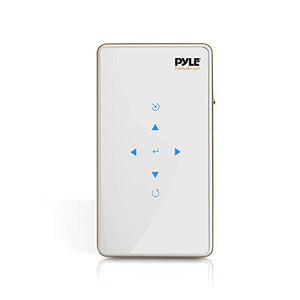 Pyle Pocket Pico Video Projector Full HD 1080p - Mini Portable Cinema Home Theater, Wireless Network Multimedia Streaming, LCD LED, HDMI & USB Inputs, Manual Focus Lens for Computer & TV-(PRJWIFI70)