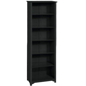 Home Decorators Collection Oxford 36 Inch Black Six Shelf Open Bookcase, SIX-SHELF/36W, Black