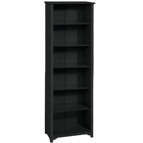 Home Decorators Collection Oxford 36 Inch Black Six Shelf Open Bookcase, SIX-SHELF/36W, Black