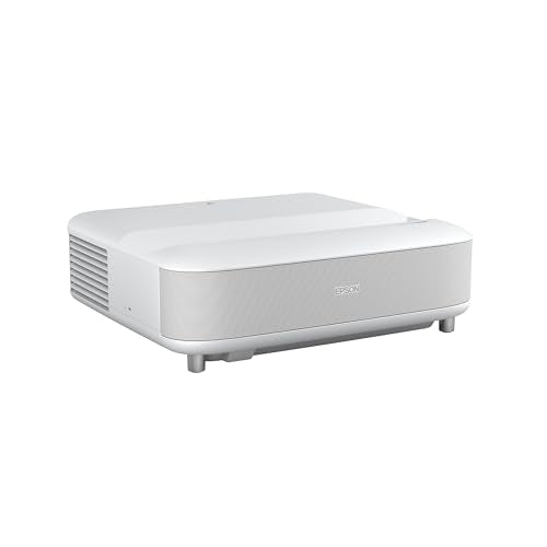 Epson EpiqVision Ultra LS650 4K PRO-UHD Laser Projector, 3,600 Lumens, 120" - White