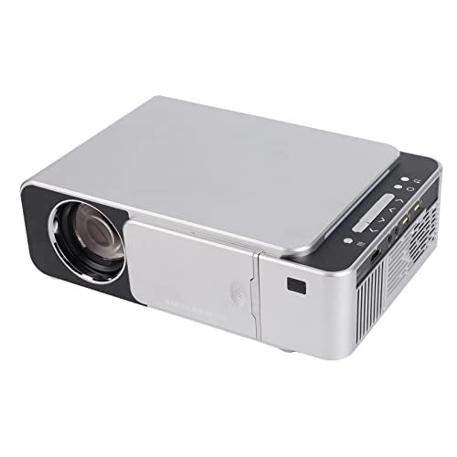 BEYSG Mini Projector, AC 100-240V, Angle Correction, Silver - Hotel Movie Projector
