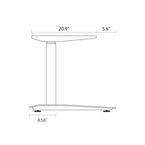 Fully Jarvis Standing Desk Frame Only - Supports Tops from 44" to 82" Wide and 27" to 36" deep - Electric Adjustable Desk Height from 24.5" to 50" with Memory Preset Controller (Alloy Frame)