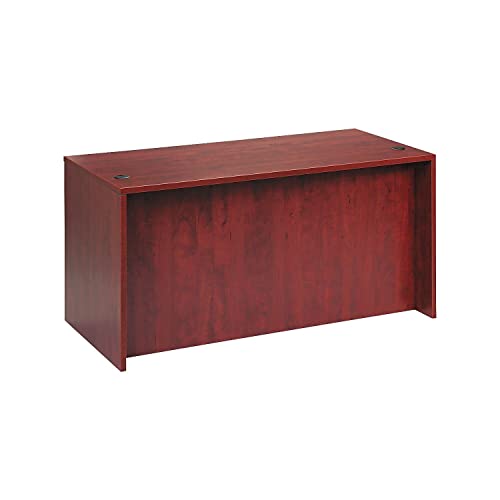 Alera Valencia Series Straight Desk Shell, Med Cherry, 59 1/8 X 29 1/2 X 29 5/8