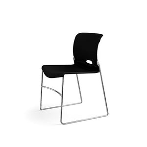 HON Olson High-Density Stacking Chair, Onyx Shell by HON