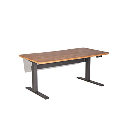 Vari Acrylic Modesty Panel 60 - Privacy Divider for Above or Below Desktop - Easily Clamps to Desk with No Tools Required - Durable Frosted Acrylic Finish