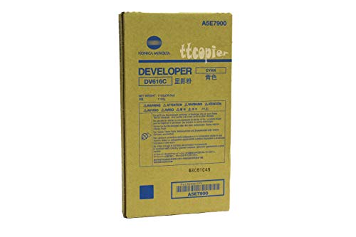 Genuine Konica Minolta A5E7900 DV616C Cyan Developer for C1100 C1085