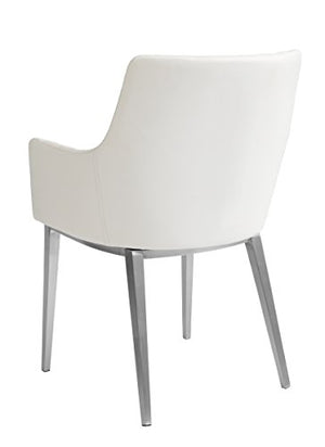 Sunpan Modern Chase Armchair, 22.5" x 21", White