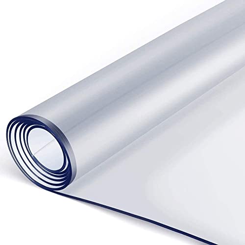 LOLILI Chair Mat, PVC Transparent Plastic Carpet for Hard Floor Protection - Non-Slip, Wearable, Soft Glass Mat (2mm, 140x200cm)