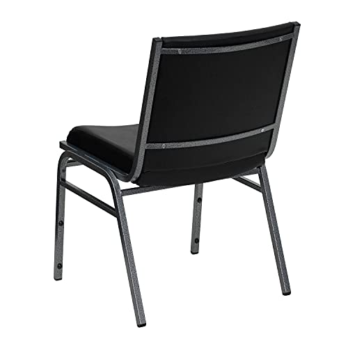 Flash Furniture 4 Pack HERCULES Series Black Vinyl Stack Chair