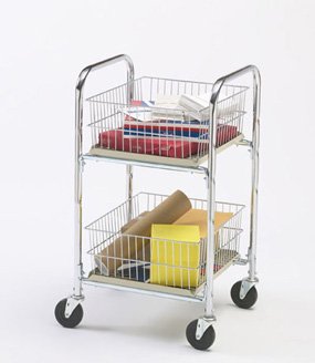 Charnstrom Compact Mail Cart with Removable Parcel Baskets (M242)