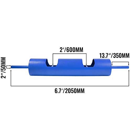 Happybuy Log Bar , Powerlifting Log Press Bar , Log Lift Bar Commercial Grade Strength Equipment for Commercial and Home Weight Lifting , 12Inch , Blue