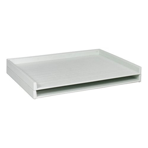 Giant Stack Trays, Fits 42 x 32" Sheets, Plastic, 40 Lb Capacity, White, 2/Box SAF4899