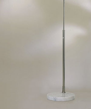 NOVA of California 4453RG Float Arc Lamp, Brushed Nickel, White