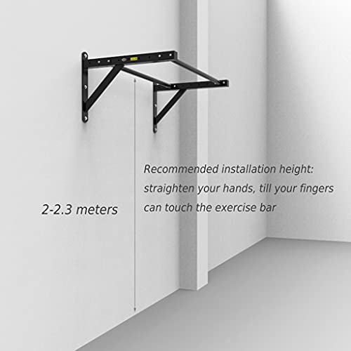 TYX Wall Mounted Pull Up Bars, Adjustable Chin Up Bar with Parallel Bars, Strength Training Equipment for Home Gym Arm Muscle Training,Silver
