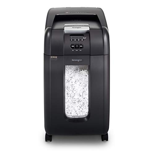 Kensington Shredder - OfficeAssist A3000 Auto-Feed Anti-Jam P4 300 Sheet Crosscut Shredder (K52080AM)