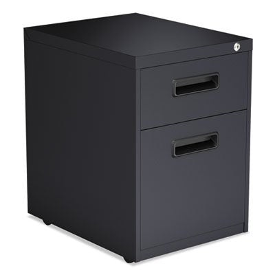Alera ALEPABFCH Two-Drawer Metal Pedestal File, 14 7/8w x 19 1/8d x 21 3/4h, Charcoal