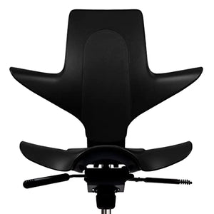 HAG Capisco Puls Adjustable Standing Desk Chair - Black Frame - Black Partial Cushion by HAG