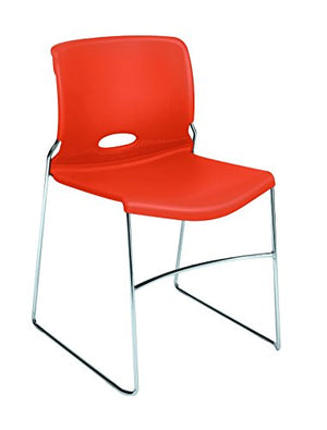 HON Olson Stacker Stacking Chair 4-Pack Tangelo (HON4041RG)