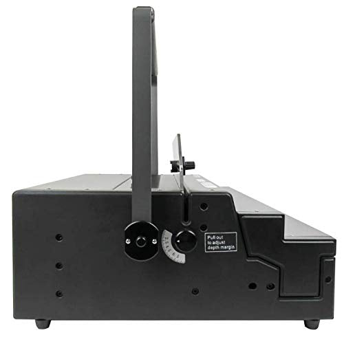 TruBind Spiral Coil Punch & Binding Machine - 4:1 Pitch Oval Holes - Manual Punch & Electric Coil Inserter - 25 Page Capacity