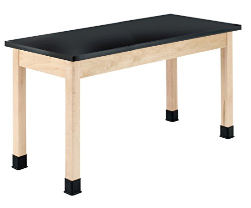 Diversified Woodcrafts P7202M30N Laboratory Table - 24"x54" - 30" High, Maple Legs & Apron, ChemGuard Top - USA Made