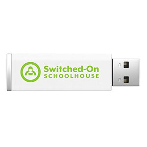Switched on Schoolhouse, Grade 8, USB Core Subject Set - Math, Language, Science, & History, 8th Grade Homeschool Curriculum by Alpha Omega