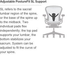 Herman Miller Aeron Ergonomic Office Chair with Tilt Limiter and Seat Angle | Adjustable PostureFit SL, Arms, and Hard Floor Casters | Medium Size B with Graphite Finish