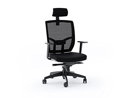 BDI 223DHF B Office Chair, Black Fabric