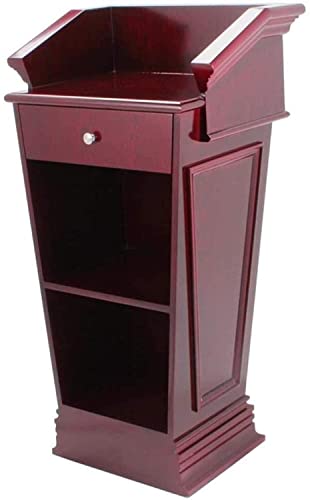 Portable Floor Lectern Podium Solid Wood - Conference Table & Reception Desk