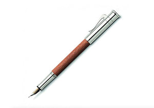 Graf von Faber-Castell Classic Fountain Pen, Medium Nib (M), Pernambuco Wood (FC145540)