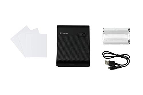 Canon SELPHY QX10 Portable Square Photo Printer for iPhone or Android, Black