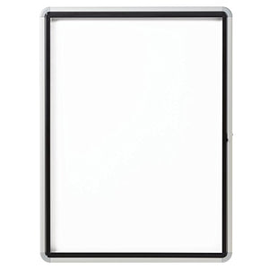 Quartet Enclosed Whiteboard / Dry Erase Board, for Outdoor Use, Magnetic, 30" x 39" or 9 Sheets, 1 Swing Door, Aluminum Frame (EEHM3930)