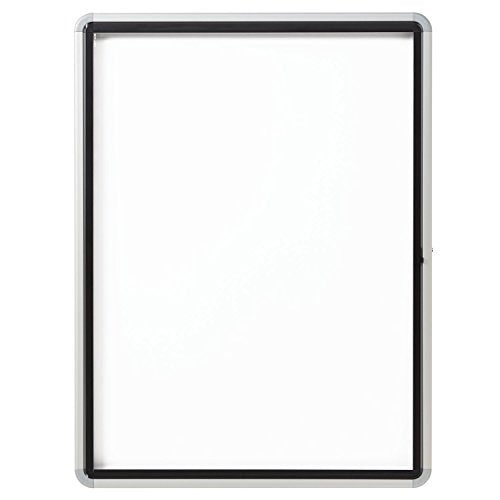 Quartet Enclosed Whiteboard / Dry Erase Board, for Outdoor Use, Magnetic, 30" x 39" or 9 Sheets, 1 Swing Door, Aluminum Frame (EEHM3930)
