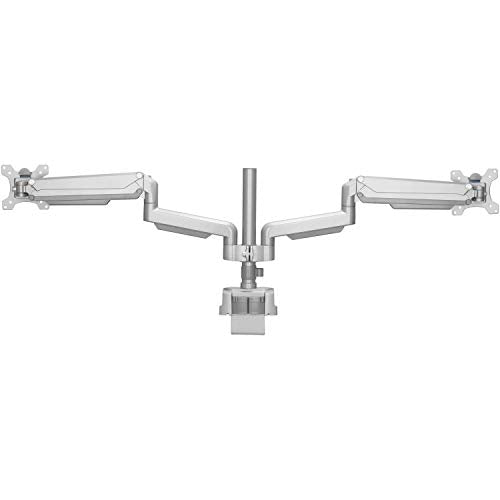 Lorell 99803 USB Pole Dual Monitor Mounting Arm, Gray