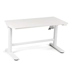 Titan Fitness Adjustable 21.7" - 35" Youth Electronic Desk, 40" x 20" Sit Stand Desk Home Office Workstation, White