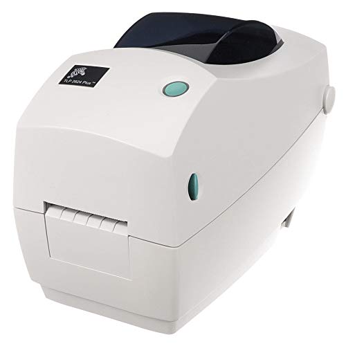 Zebra - TLP2824 Plus Thermal Transfer Desktop Printer for labels, Receipts, Barcodes, Tags, and Wrist Bands - Print Width of 2 in - Serial and USB Port Connectivity - 282P-101110-000