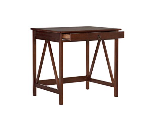 Linon Home Dcor Titian Laptop Desk, Antique Tobacco, 31.5" W x 24.02" D x 30" H