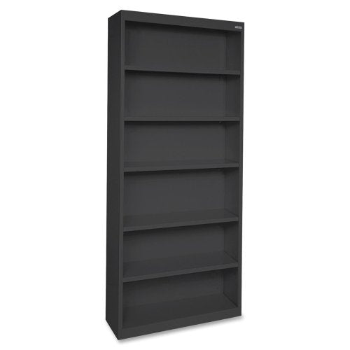 Lorell LLR41294 Fortress Series Steel Book Case, Black